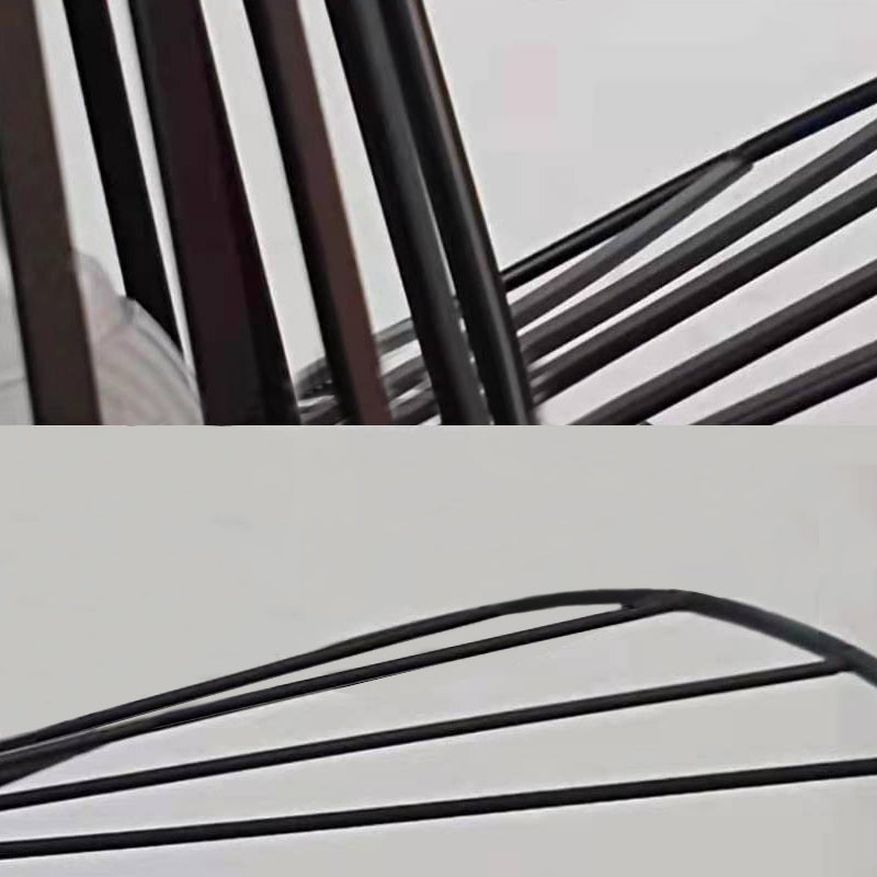 Pendants contemporains, luminaire suspendu de paille en métal moderne 1-Light