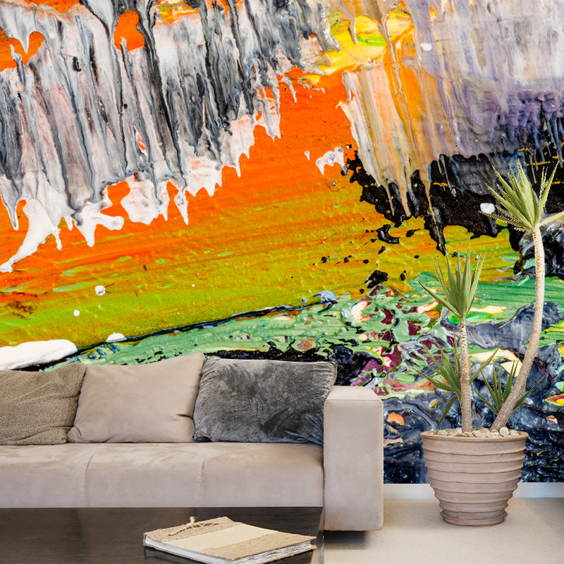 Minimalist Style Mural Wallpaper for Sitting Room Abstract Wall Art, Full Size