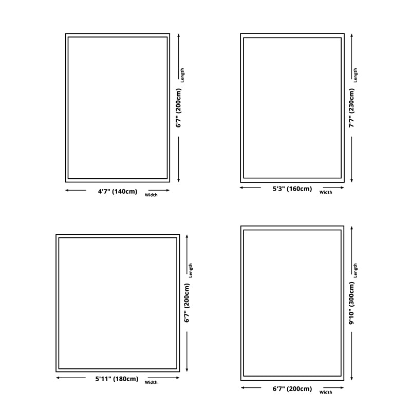 Orange Modern Carpet Polyester Striped Carpet Washable Carpet for Living Room