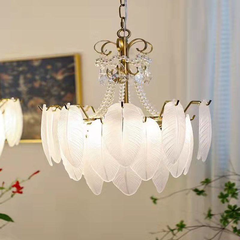 Luz de lámpara de plumas de lámpara de lámpara de vidrio glaseado vintage iluminación para restaurante
