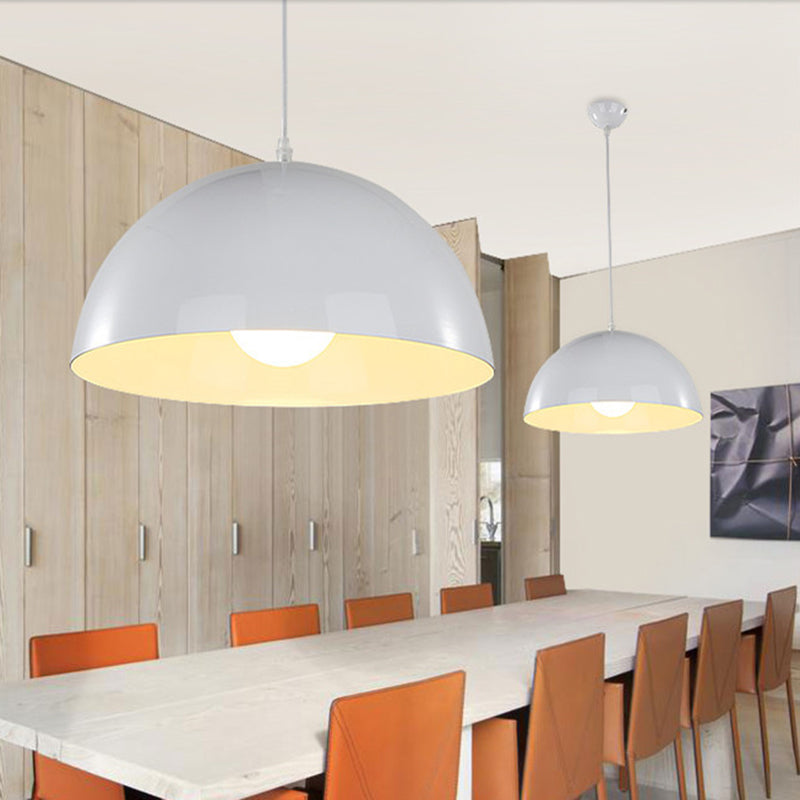 Modern Style Macaron Pendant Light 1 Light Hanging Lamp Fixture for Living Room
