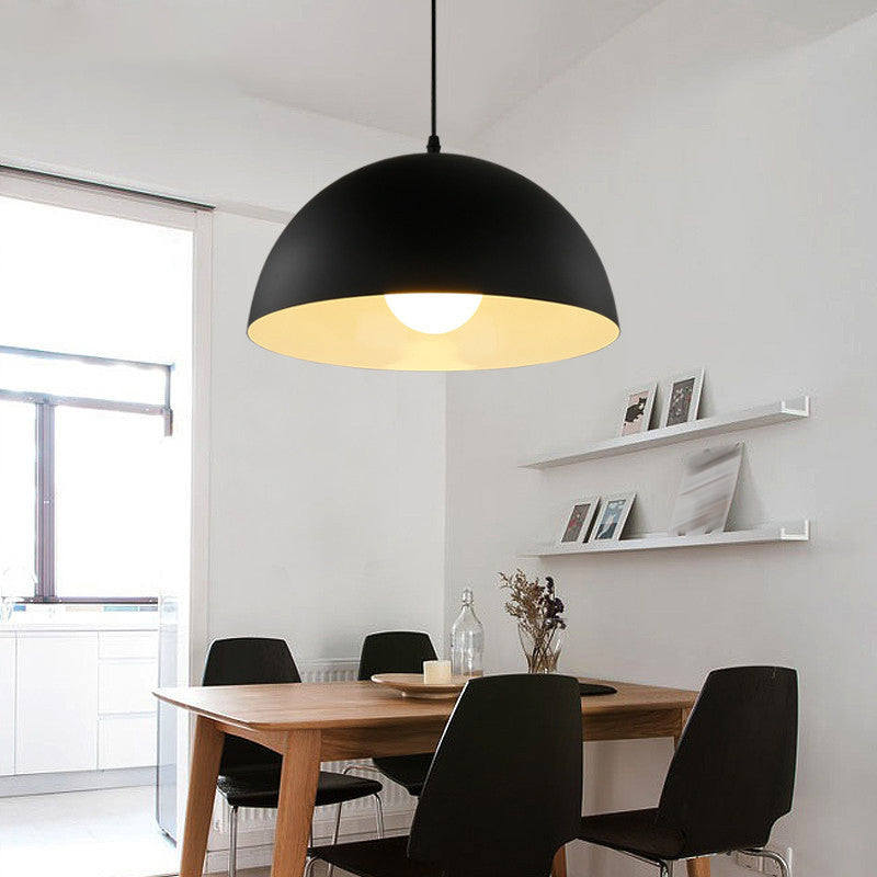 Modern Style Macaron Pendant Light 1 Light Hanging Lamp Fixture for Living Room