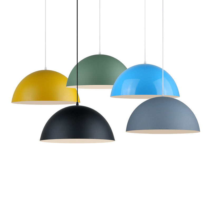 Modern Style Macaron Pendant Light 1 Light Hanging Lamp Fixture for Living Room