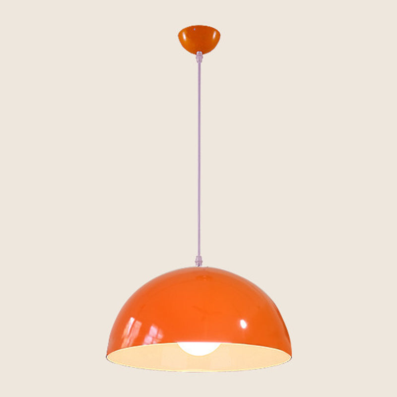 Modern Style Macaron Pendant Light 1 Light Hanging Lamp Fixture for Living Room