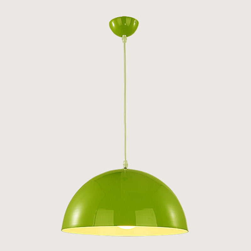 Modern Style Macaron Pendant Light 1 Light Hanging Lamp Fixture for Living Room