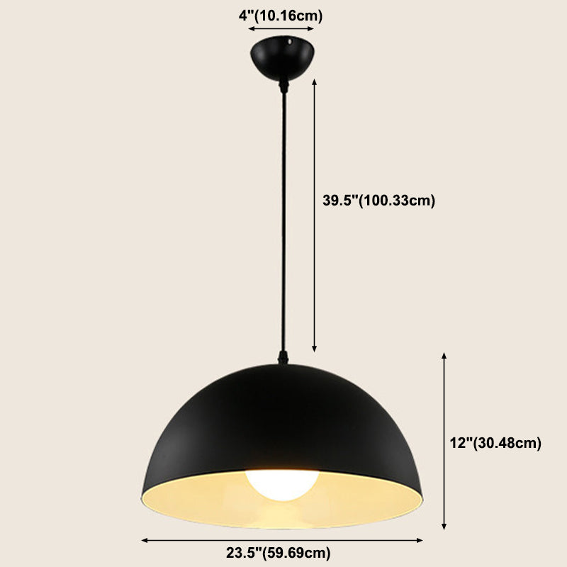 Modern Style Macaron Pendant Light 1 Light Hanging Lamp Fixture for Living Room