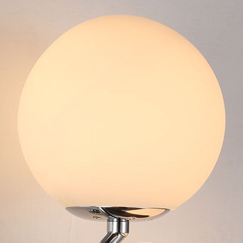 Luminaires d'éclairage Globe Sconce MODERNE LIGHT SIGHT SIGHT LAME MURD AVEC LA COMMANDE D'HERBE BLANC