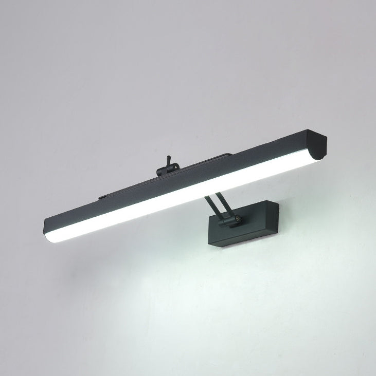 Elongated Metal Wall Sconce Lighting Simplicity Style LED Black Wall Lighting Fixture