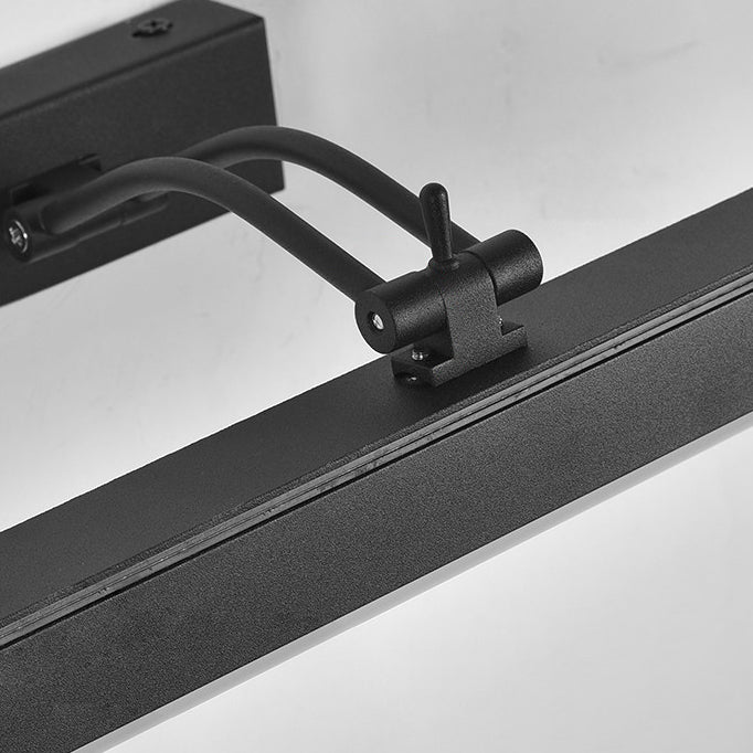 Elongated Metal Wall Sconce Lighting Simplicity Style LED Black Wall Lighting Fixture