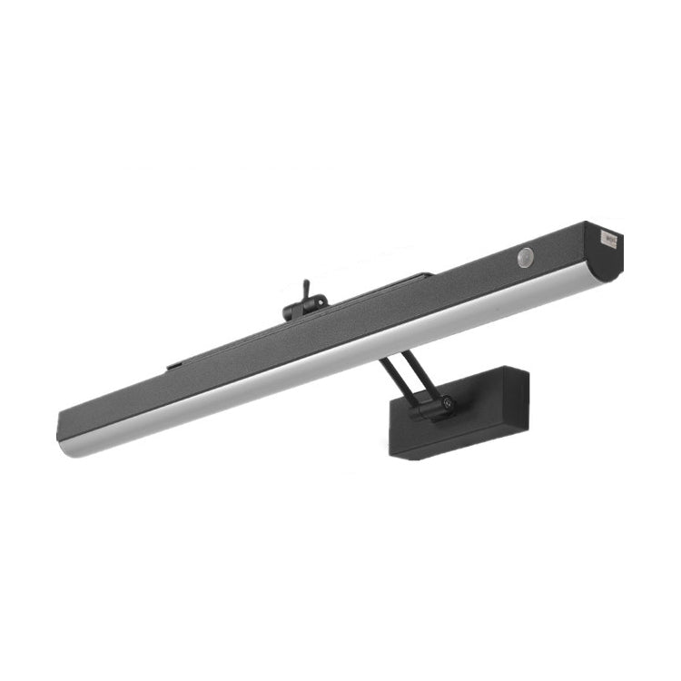 Elongated Metal Wall Sconce Lighting Simplicity Style LED Black Wall Lighting Fixture