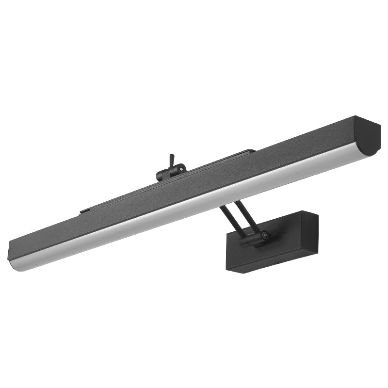 Elongated Metal Wall Sconce Lighting Simplicity Style LED Black Wall Lighting Fixture