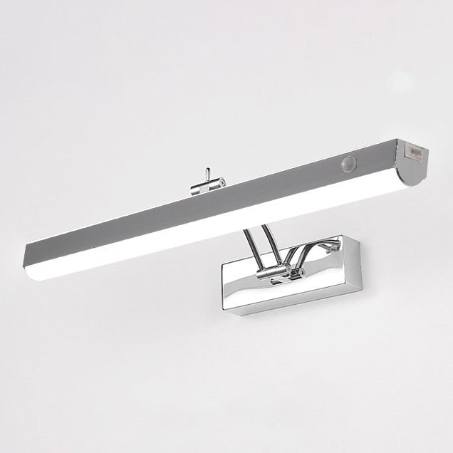 Elongated Metal Wall Sconce Lighting Simplicity Style LED Black Wall Lighting Fixture