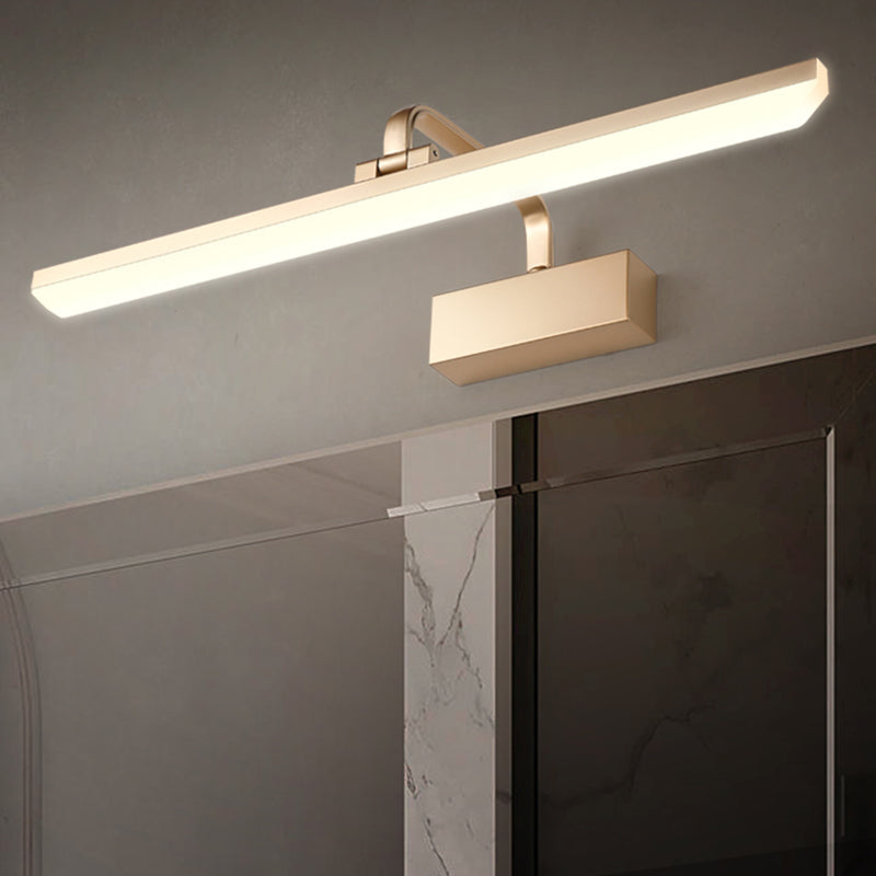 Metal Wall Mounted Light Fixture LED Vanity Wall Sconce with Curved Arm