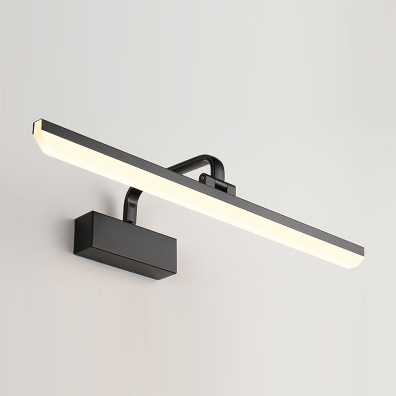 Metal Wall Mounted Light Fixture LED Vanity Wall Sconce with Curved Arm