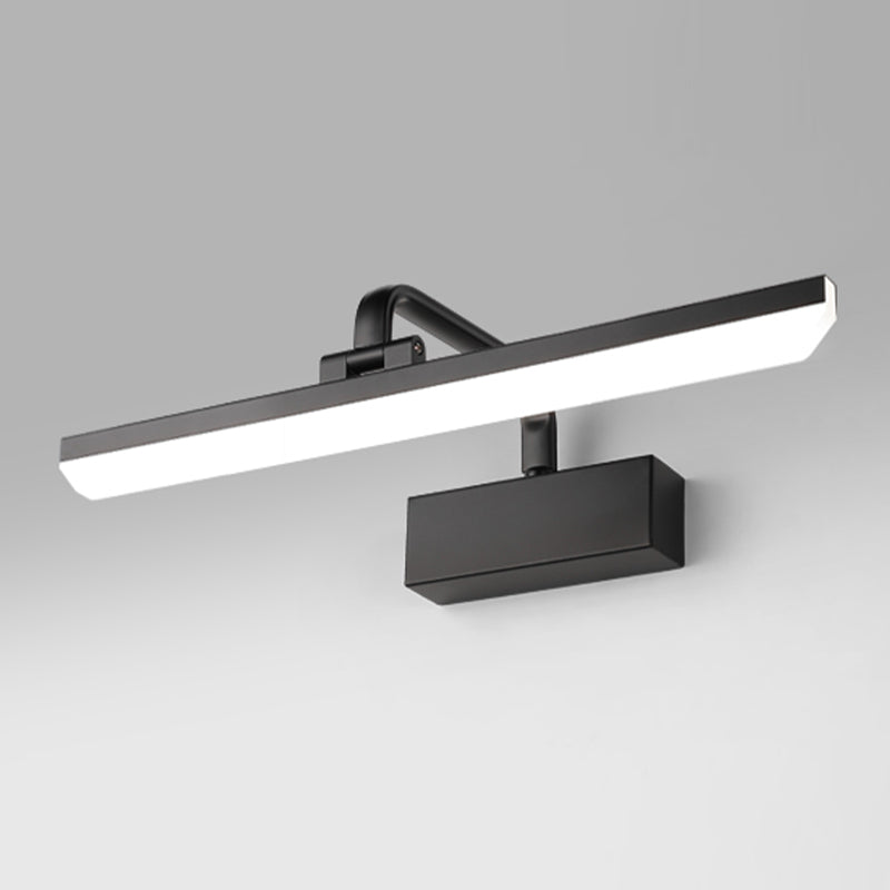 Metal Wall Mounted Light Fixture LED Vanity Wall Sconce with Curved Arm