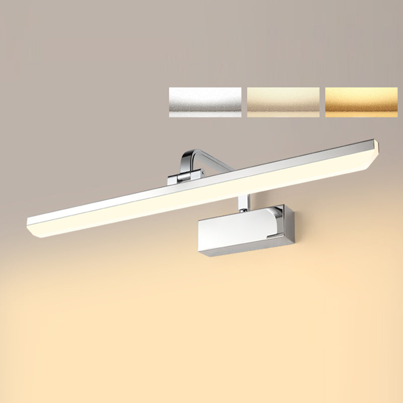 Metal Wall Mounted Light Fixture LED Vanity Wall Sconce with Curved Arm