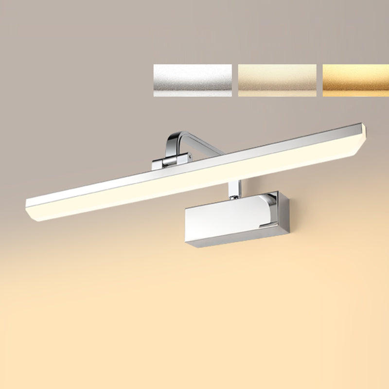 Metal Wall Mounted Light Fixture LED Vanity Wall Sconce with Curved Arm