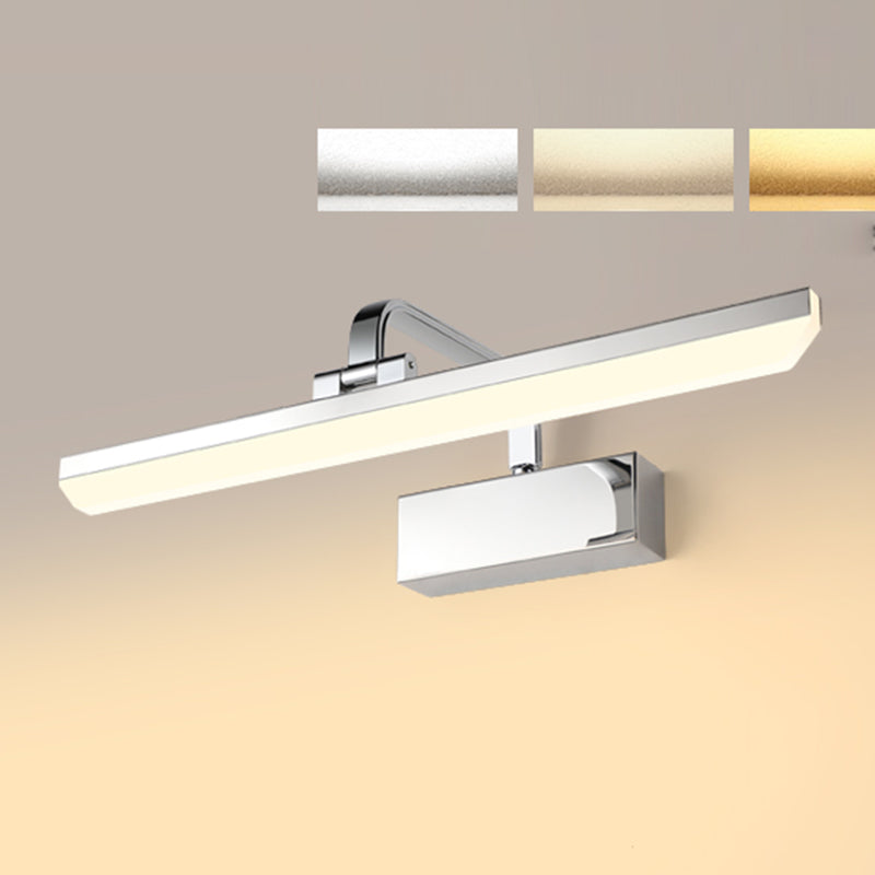 Metal Wall Mounted Light Fixture LED Vanity Wall Sconce with Curved Arm