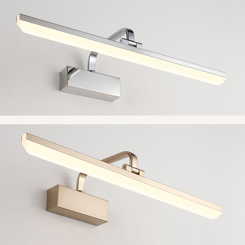 Metal Wall Mounted Light Fixture LED Vanity Wall Sconce with Curved Arm