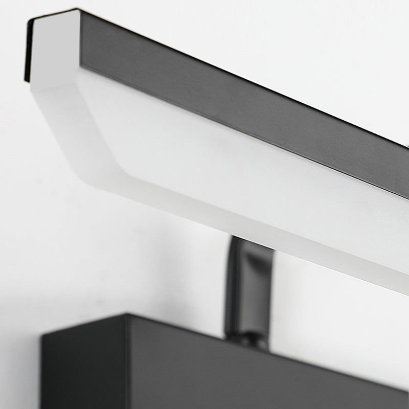 Metal Wall Mounted Light Fixture LED Vanity Wall Sconce with Curved Arm