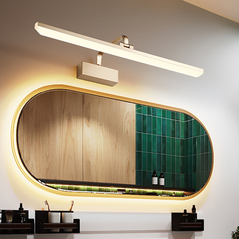 Metal Wall Mounted Light Fixture LED Vanity Wall Sconce with Curved Arm