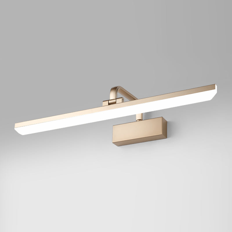 Metal Wall Mounted Light Fixture LED Vanity Wall Sconce with Curved Arm