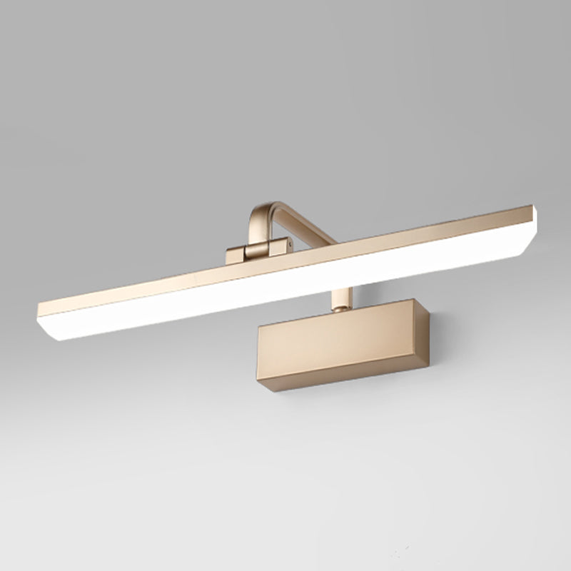 Metal Wall Mounted Light Fixture LED Vanity Wall Sconce with Curved Arm