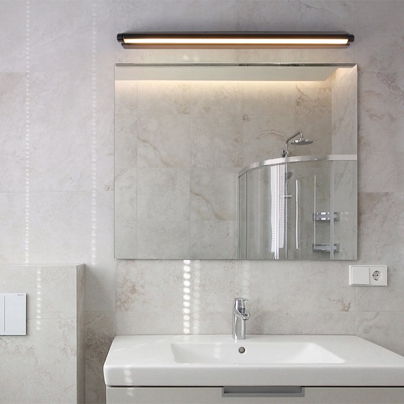 Schwarze Waschtischwandleuchten moderner Spiegel vordere LED -Eitelkeitslichter LED LED -Leuchten
