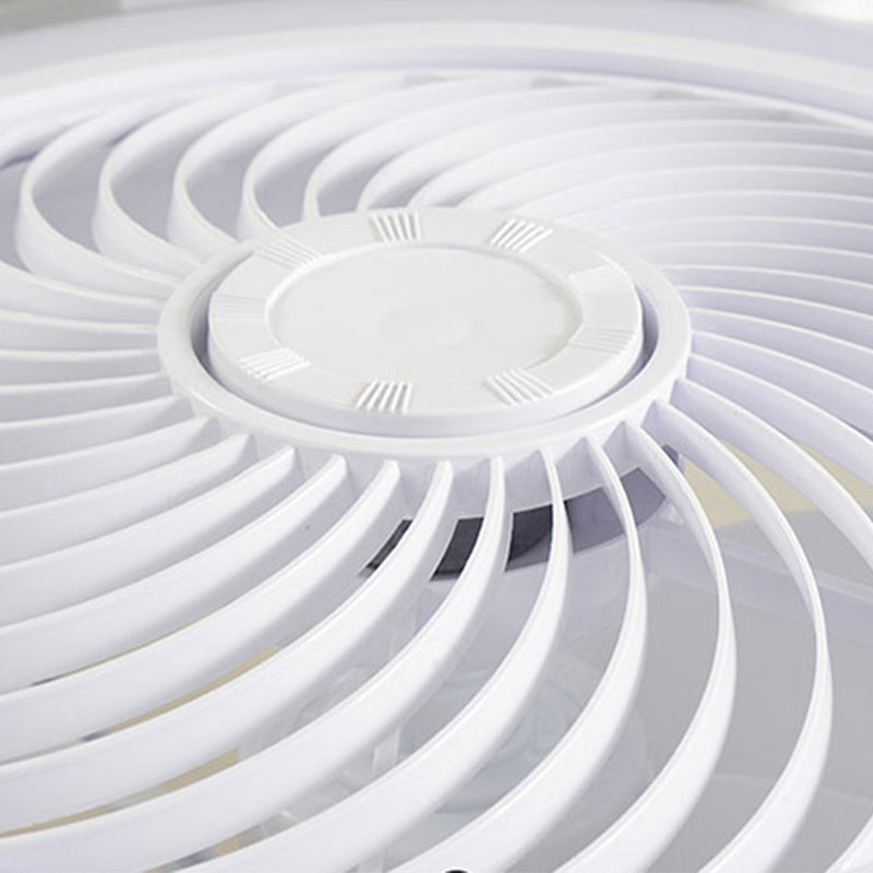 Drum Metallic LED Affermazione del ventilatore a soffitto Funzione semi -filo moderna Light per sala da pranzo
