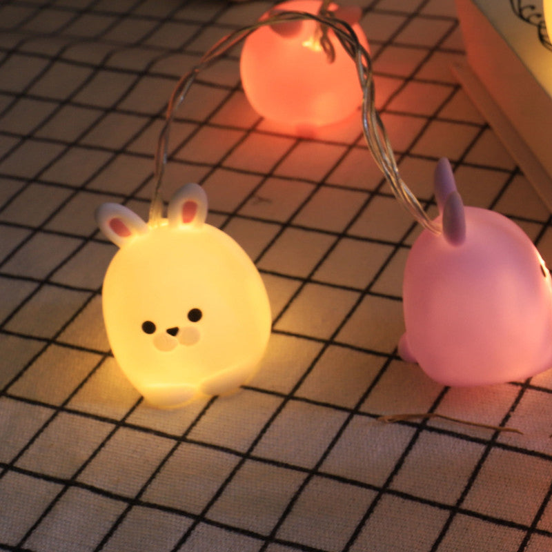 Animal LED String Lamp Cartoon Plastic Indoor Birthday Party Festive Light