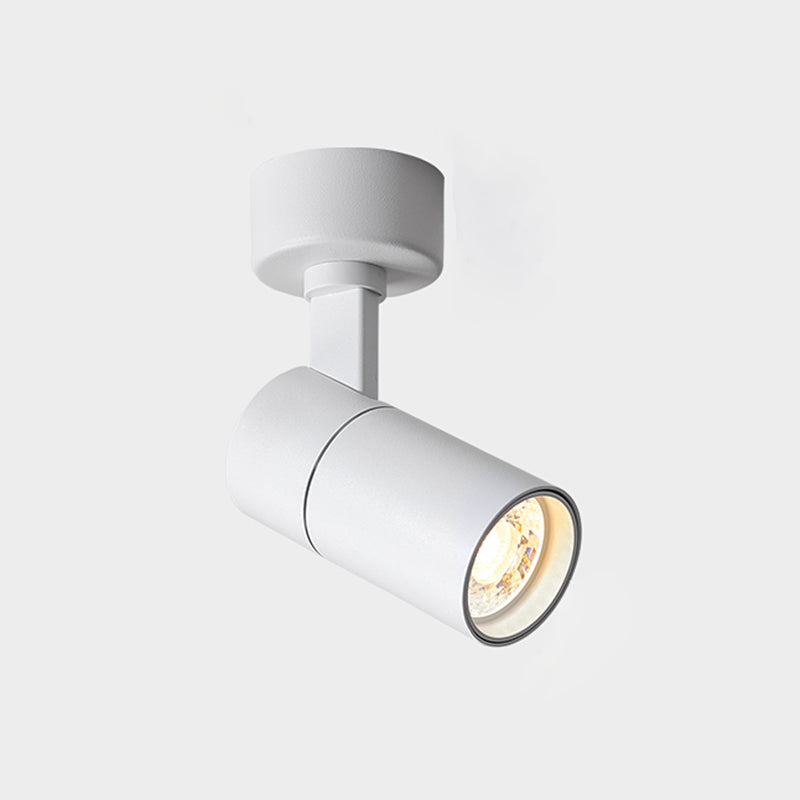 Cylindrical Ceiling Light Flush Mount Lamp Modern Semi Flush Ceiling Light with Metal Shade