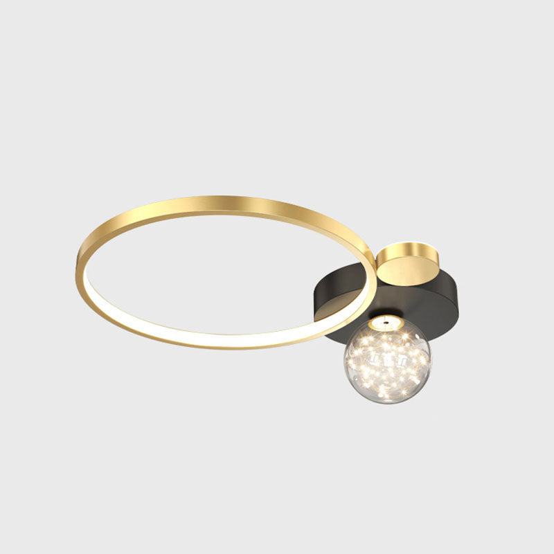Ronde schaduw multi-lights inbouw moderne inbouw plafondverlichtingsarmatuur in goud