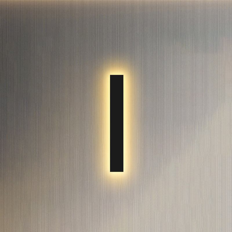 Strip Shade Wall Lighting Modern Simple Style Metal 1 Lights Sconce Lamp for Bedroom TV Background