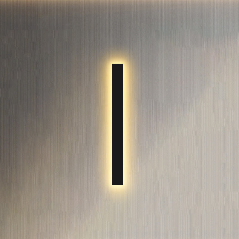 Strip Shade Wall Lighting Modern Simple Style Metal 1 Lights Sconce Lamp for Bedroom TV Background