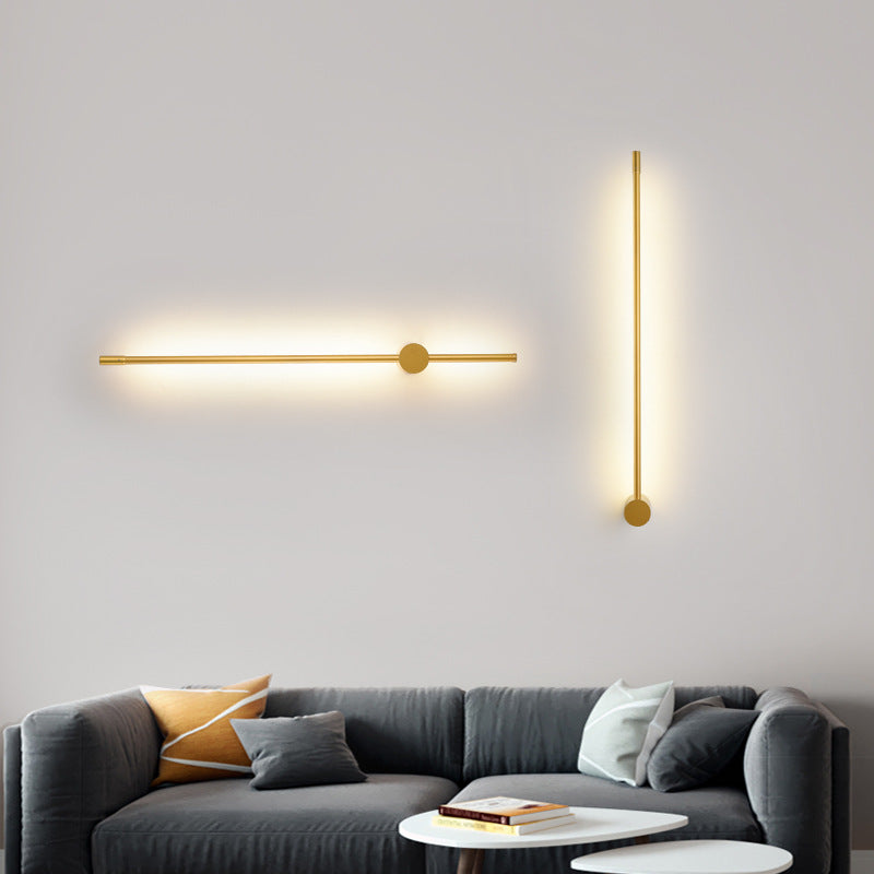 Minimalistische strip Shady Wall SCONCE Moderne stijl metalen wandverlichting voor woonkamer