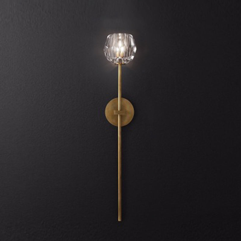 1-Light Geometric Wall Lamp Fixtures Modern Style Metal Wall Mounted Light Fixture