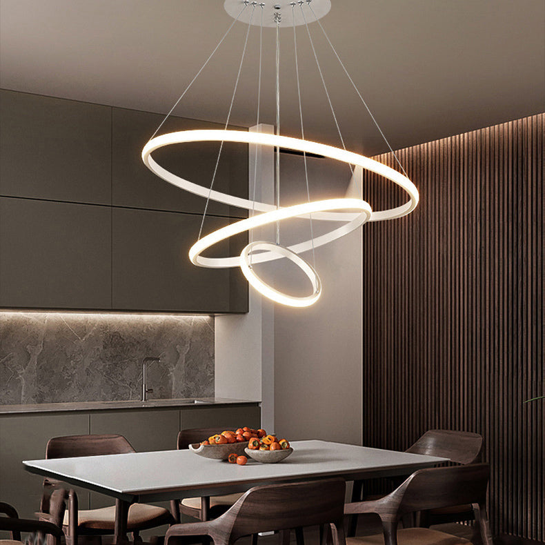 Apparecchi di illuminazione a sospensione in metallo multi -luci suona lampada lampadario in stile moderno