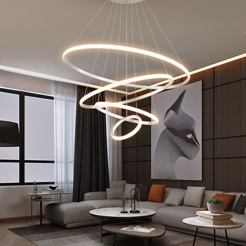 Apparecchi di illuminazione a sospensione in metallo multi -luci suona lampada lampadario in stile moderno