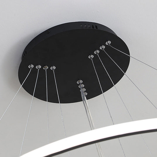 Apparecchi di illuminazione a sospensione in metallo multi -luci suona lampada lampadario in stile moderno