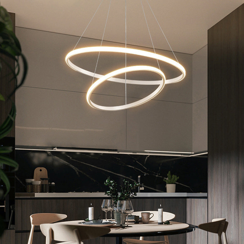 Apparecchi di illuminazione a sospensione in metallo multi -luci suona lampada lampadario in stile moderno