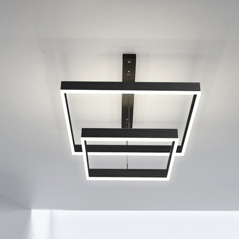 Meerdere vierkanten kroonluchter verlichtingsarmaturen moderne boerderij kroonluchters voor woonkamer