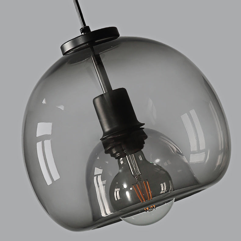 Clear Glass Hanging Light Fixtures, Nordic Simple Style Cluster Pendant Light for Indoor