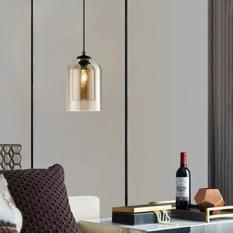 Minimalistischer Innenheizanhänger, klares Glas 1-Licht-Anhängerbeleuchtung für Innenräume