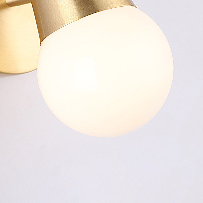 Open Bulb Antler Postmodern Wall Sconce One Blub Wall Mounted Light Fixture for Bedroom