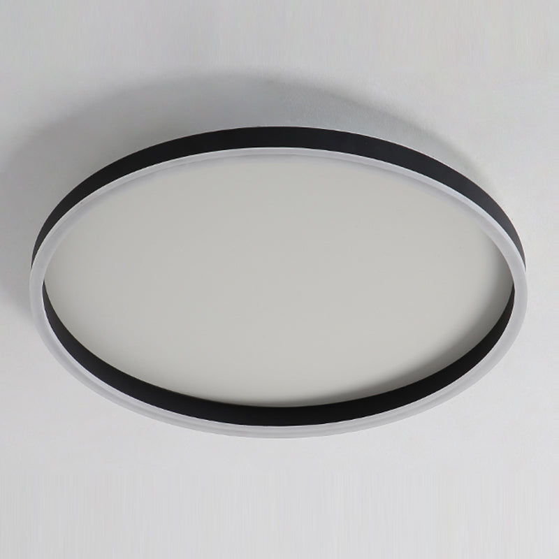 Luminaria de techo empotrada sencilla y redonda LED para sala de estar