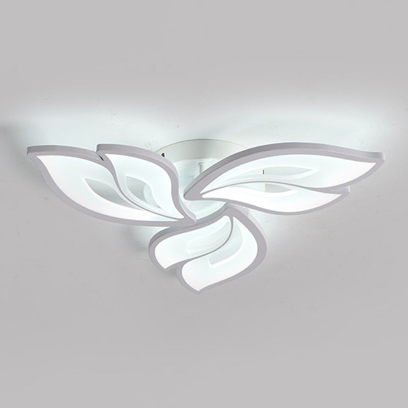 Lámpara de techo empotrada moderna con forma de flor LED para sala de estar