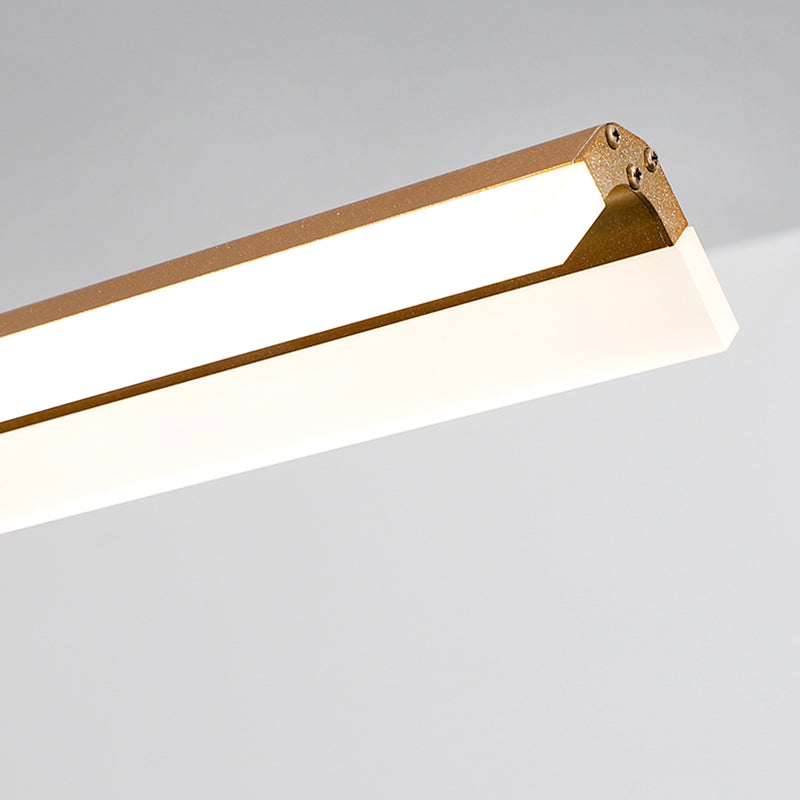 Lampadario a ciondolo lineare metallico Luce isola contemporanea per sala da pranzo