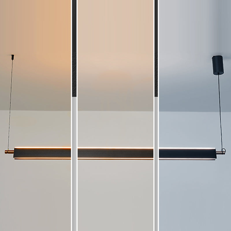 LED Linear Pendant Chandelier Contemporary Pendant Lighting for Living Room