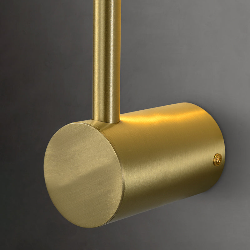 Sitting Room Modernist Wall Sconce Gold Linear LED Simple Wall Mounted Light