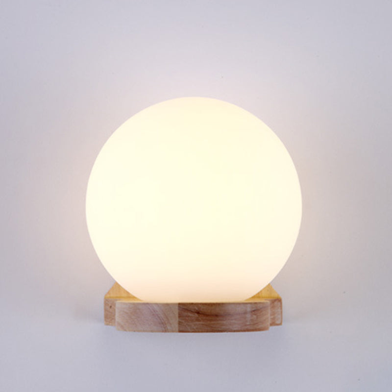 Gamique en verre blanc et en bois moderne un luminaire mural mural pour le salon